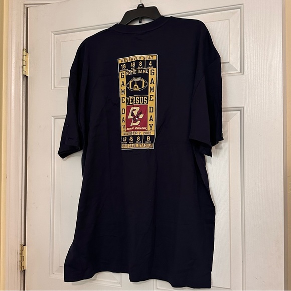 Vintage Notre Dame v Boston College Game Day Ticket Tee T-Short Shirt Size XXL - Picture 3 of 6